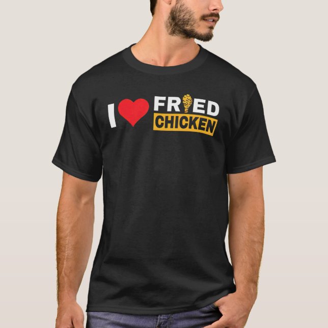 Camiseta Nugget de Frango Eu Amo Nugget de Frango Frito Fas (Frente)
