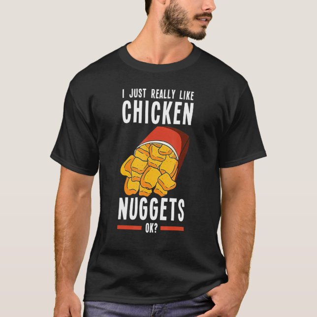 Camiseta Nugget de Frango Eu Amo Nugget de Frango Frito Fas (Frente)