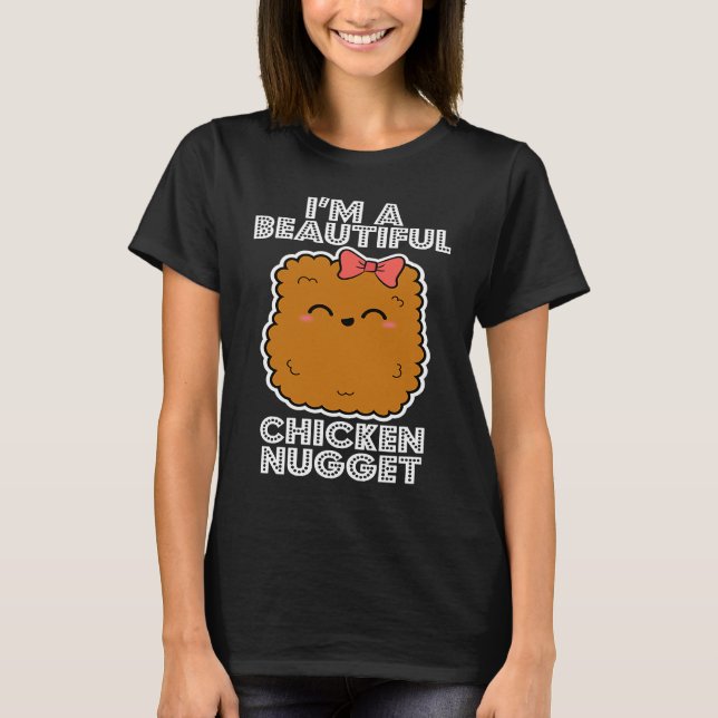Camiseta NUGGET DE FRANGO  Mulheres  Cool Fast Food (Frente)