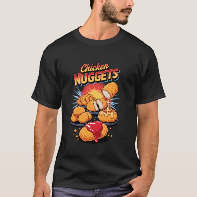 Camiseta Nugget de Frango Vintage dos Anos 90 (Frente)