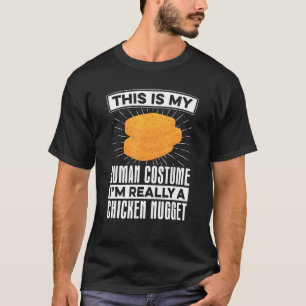 Camiseta Nugget do Meu Traje Humano Nuggets de Frango Comi