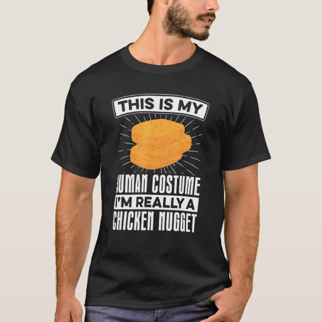 Camiseta Nugget do Meu Traje Humano  Nuggets de Frango Comi (Frente)
