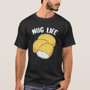 Camiseta Nugget Life Nuggets de Frango Mulheres Homens Cria