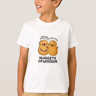 Camiseta Nuggets De Comida Engraçado Sabedoria