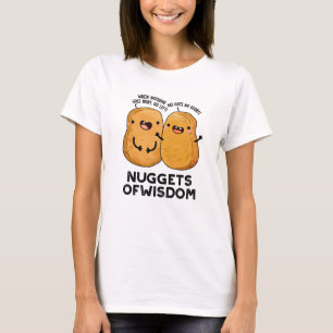 Camiseta Nuggets De Comida Engraçado Sabedoria