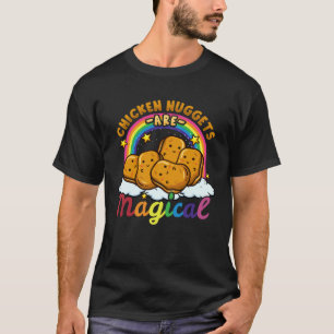 Camiseta Nuggets de Frango Comida Comida Rápida Amor