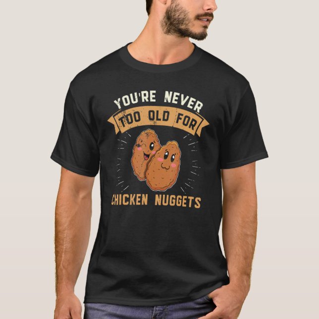 Camiseta Nuggets de Frango Comida Rápida Receita 10 (Frente)