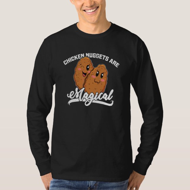 Camiseta Nuggets de Frango Comida Rápida Receita 11 (Frente)