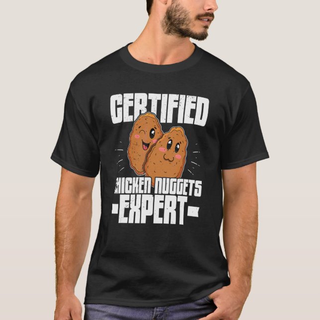 Camiseta Nuggets de Frango Comida Rápida Receita 7 (Frente)