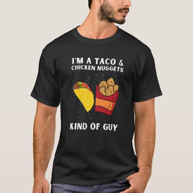 Camiseta Nuggets De Frango E Nuggets De Frango Fritos E Tac (Frente)