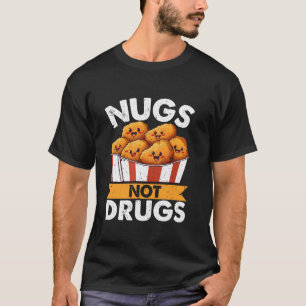 Camiseta Nuggets de Frango Engraçados Amor por Nuggets Comi