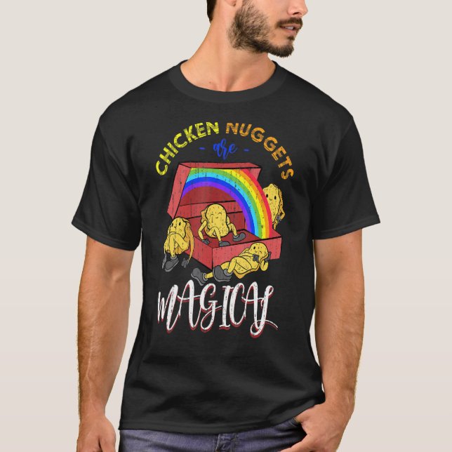 Camiseta Nuggets de Frango Mágicos Fast Food (Frente)