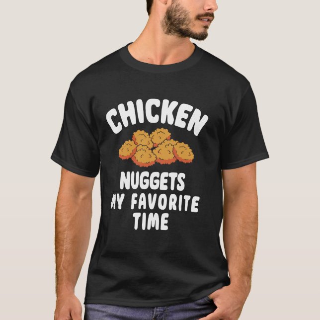 Camiseta Nuggets de Frango Meu Momento Favorito (Frente)