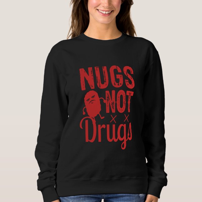 Camiseta Nuggets de Frango Nuggets de Frango Nugs Não Droga (Frente)