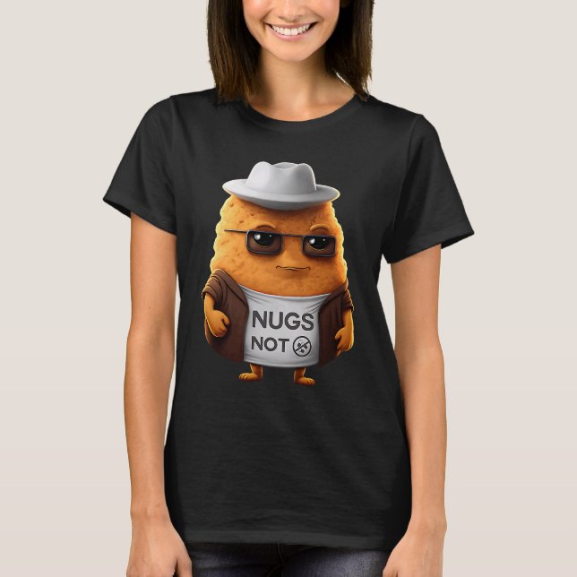 Camiseta Nuggets de Frango  Nugs Não (Frente)