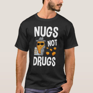 Camiseta Nuggets de Frango Nugs Não Drogas Frango Frito