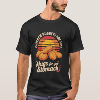 Camiseta Nuggets de frango são como abraços para o seu Retr