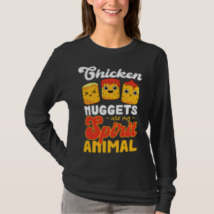 Camiseta Nuggets de frango são meus animais espirituais Fra