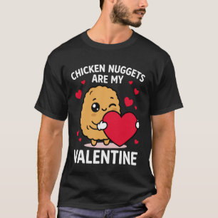 Camiseta Nuggets de Frango são o Meu Namorado - Dia dos Nam