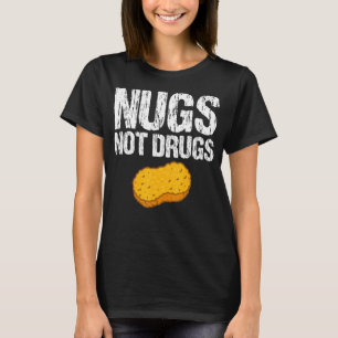 Camiseta Nuggets Não Drogas Vestuário de Nuggets de Frango