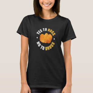 Camiseta Nuggets Não Drogas Vida de Nugget Trocadilho Para