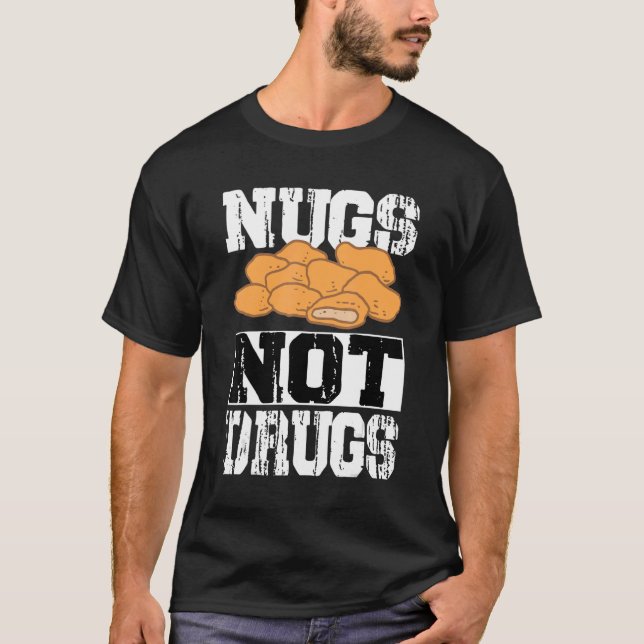 Camiseta Nugs Não Drogas Figurino de Frango (Frente)