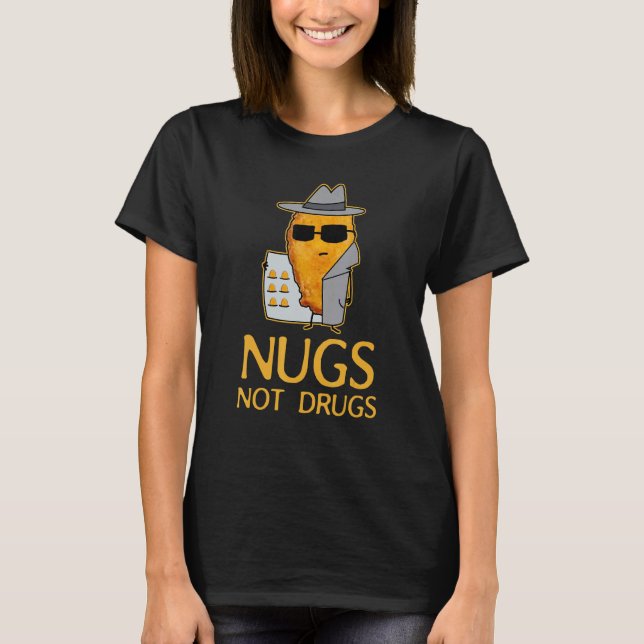 Camiseta Nugs Não Drogas Frango Engraçado_2 (Frente)