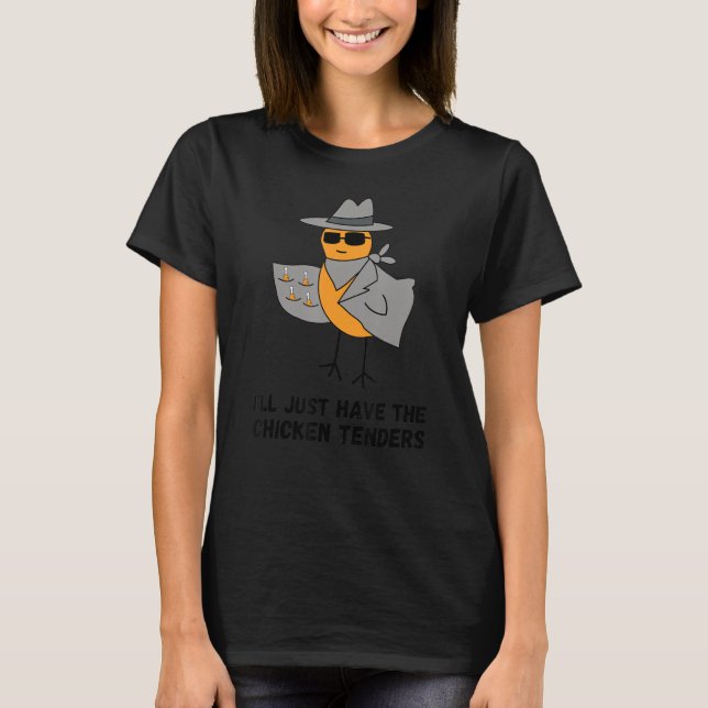 Camiseta Nugs Não Drogas Frango Engraçado Nugget (Frente)