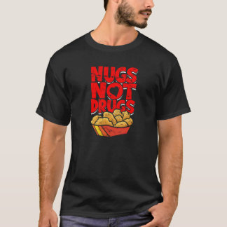 Camiseta Nugs não drogas - frango frito