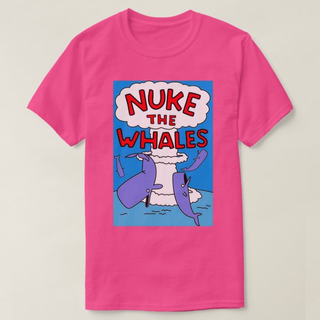 Camiseta Nuke The Whales Poster (Frente do Design)