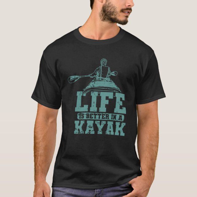 Camiseta num barco Kayak Paddle (Frente)