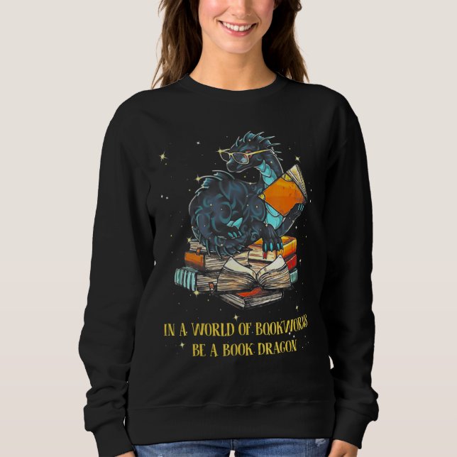 Camiseta Num Cheio Mundial De Bookworms Seja Um Dragão De L (Frente)