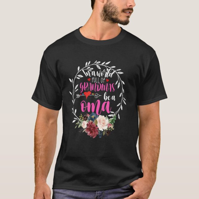 Camiseta Num Cheio Mundial De Granmas Seja Um Coração Flora (Frente)