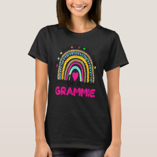 Camiseta Num Cheio Mundial De Granmas Seja Um Grammie Rainb