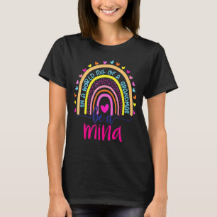 Camiseta Num Cheio Mundial De Granmas Seja Um Mina Arco-Íri
