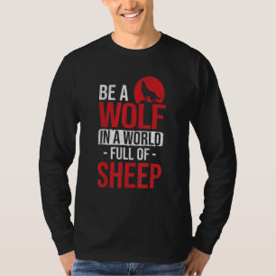 Camiseta Num Cheio Mundial De Ovelhas Serem Coisas De Lobo 