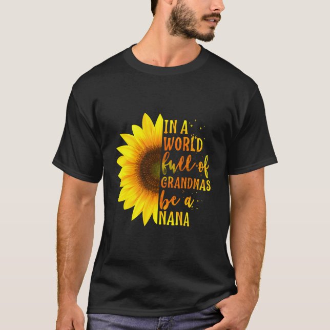 Camiseta Num Cheio Mundial, Vovô Seja Um Dia de as mães De  (Frente)