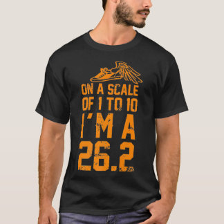 Camiseta Numa escala de 1 a 10 pistas de maratona