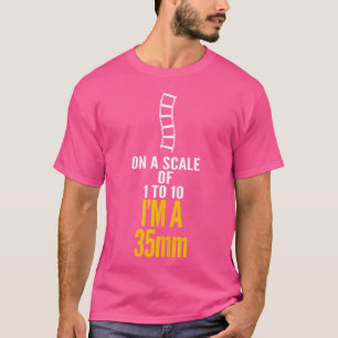 Camiseta Numa Escala De 1 A 10 Sou Uma Fotografia 35Mm