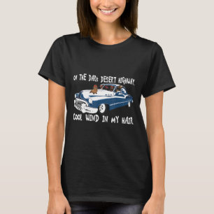 Camiseta Numa Estrada Do Deserto Escuro, Vento Legal No Meu