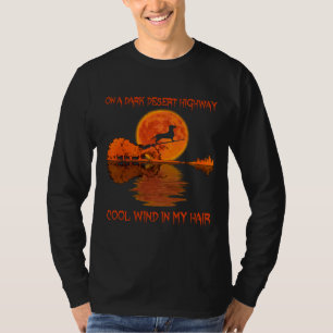 Camiseta Numa Estrada Do Deserto Escuro, Vento Legal No Meu