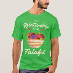 Camiseta Numa relação com Falafel Hummus Vegan Vegeta