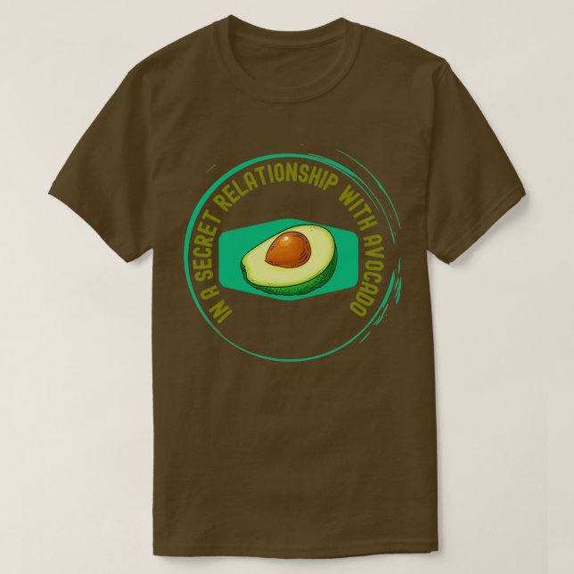 Camiseta Numa relação secreta com o abacate 3 (Frente do Design)