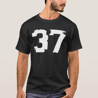 Camiseta Number #37 Sport Jersey Lucky No. Birthday Age