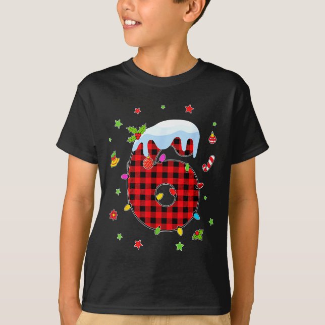 Camiseta Number 67 Matching Christmas 6 7 Six Seven 6 7 Mem (Frente)