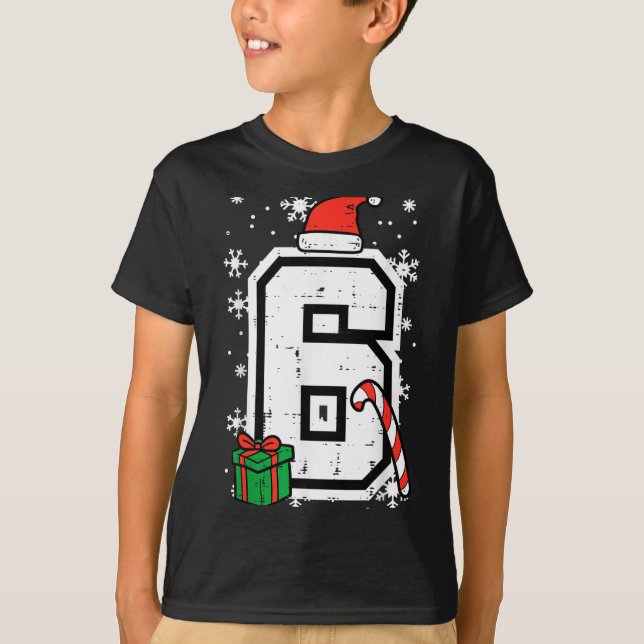Camiseta Number 6 Christmas 6 7 Xmas Matching 67 Meme Men W (Frente)