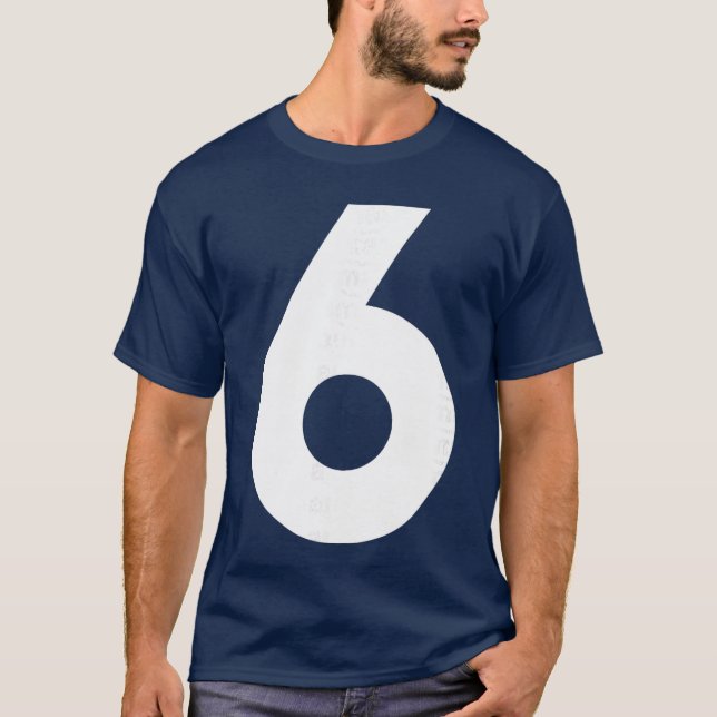 Camiseta Number 6 Front Number 7 Back Funny 67 Meme Men Wom (Frente)