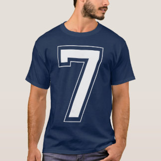 Camiseta Number 7 Funny Meme Saying 6 7 Six Seven 7th Birth