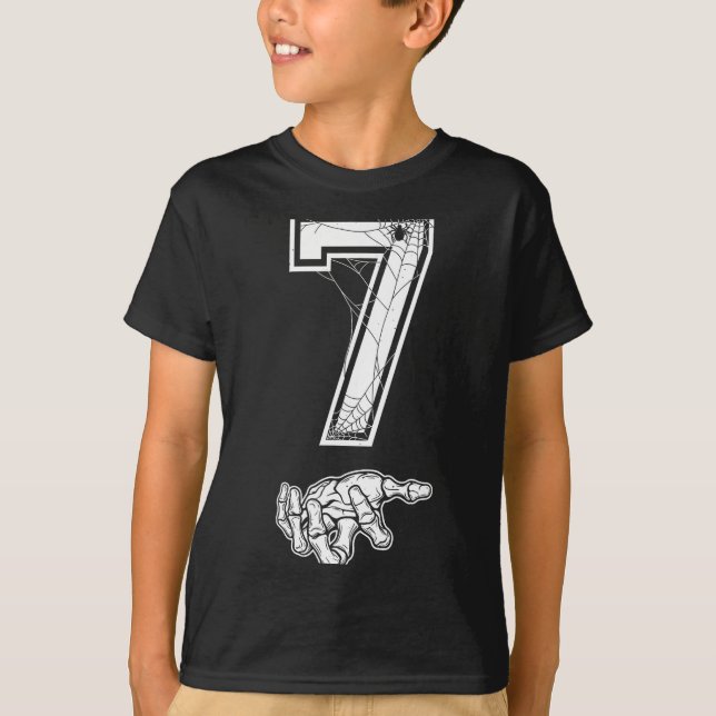 Camiseta Number 7 Matching 67 Meme Couples Halloween Costum (Frente)