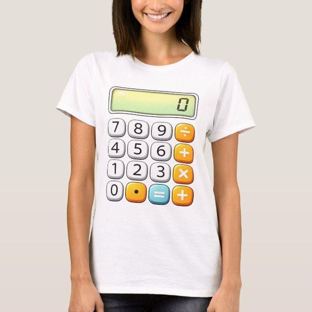 Camiseta Number Day Classic Calculator Math T Shirt (Frente)